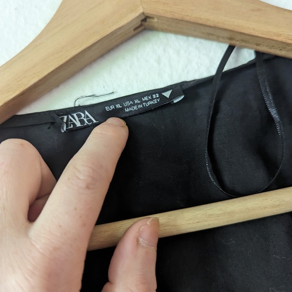 Zara Surplice Cropped Shirt - Picture 6 of 8